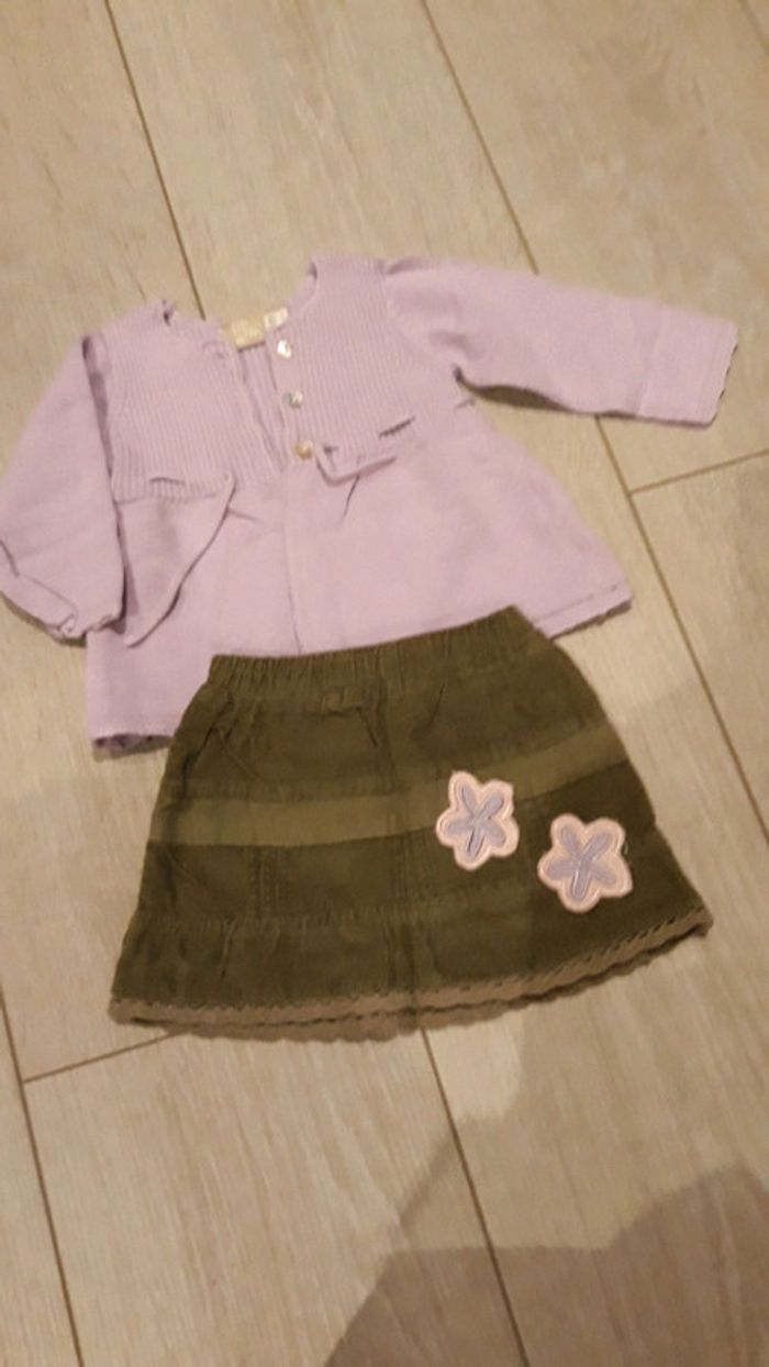 lot jupe et gilet