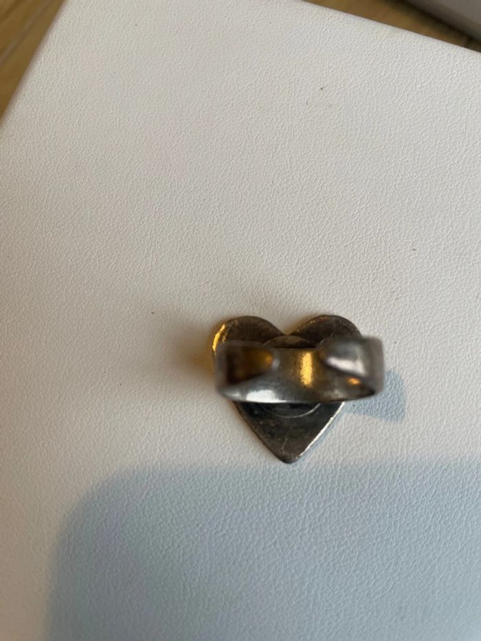 Bague marque Fy ajustable en argent coeur - photo numéro 4