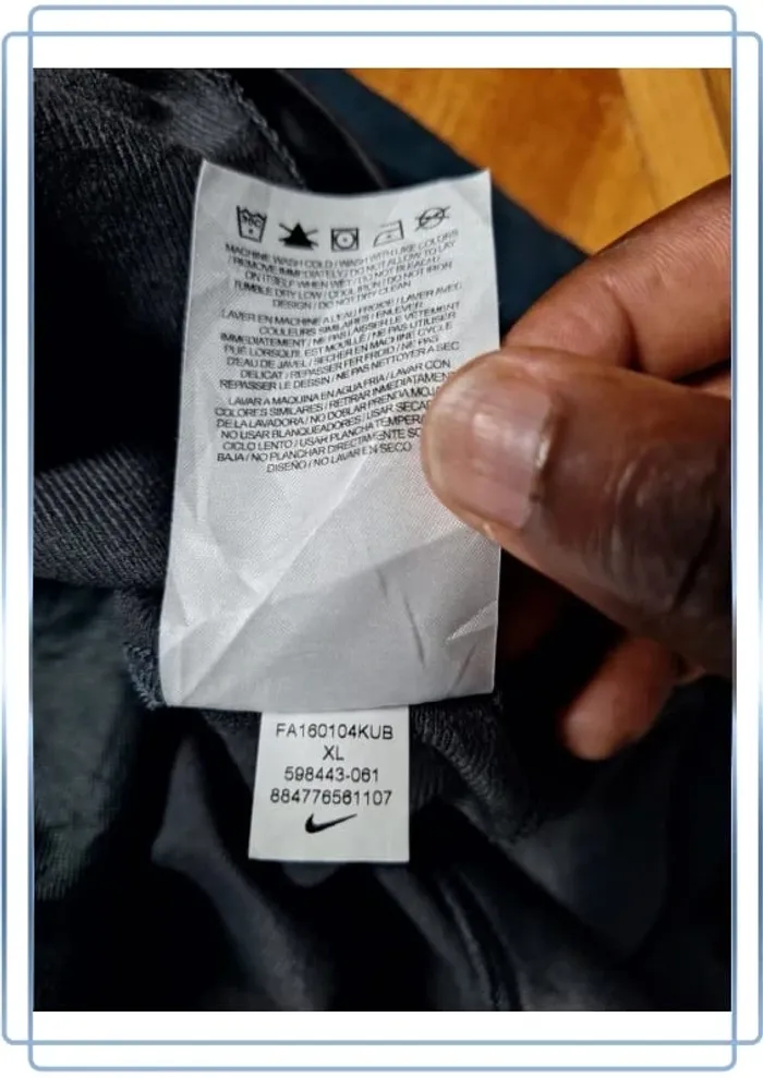 veste nike vintage - gris anthracite homme - taille XL full broderie (469) - photo numéro 12