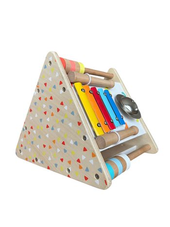 Triangle d'activités en bois Vertbaudet