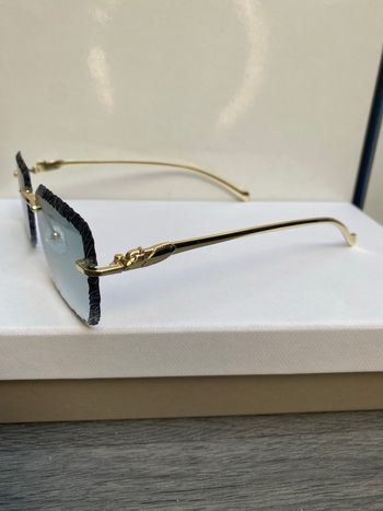 Lunettes de soleil Diamond cut vert 