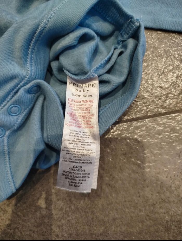 Lot de 2 body manches longues 3-6 mois - photo numéro 5