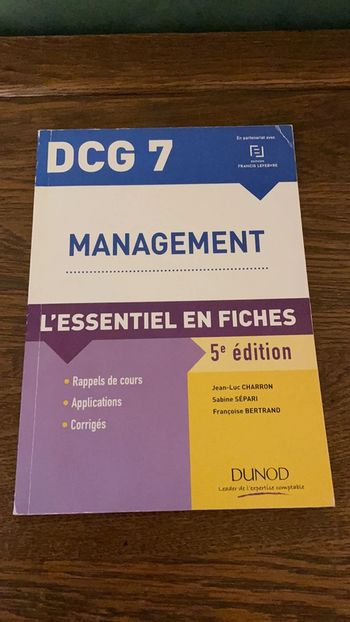 DCG 7 Management - L’essentiel en fiches