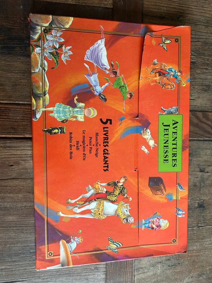5 livres géants coffret 1995 tormont - Peter pan blanche neige heidi Robin de bois magicien d’oz - photo numéro 5