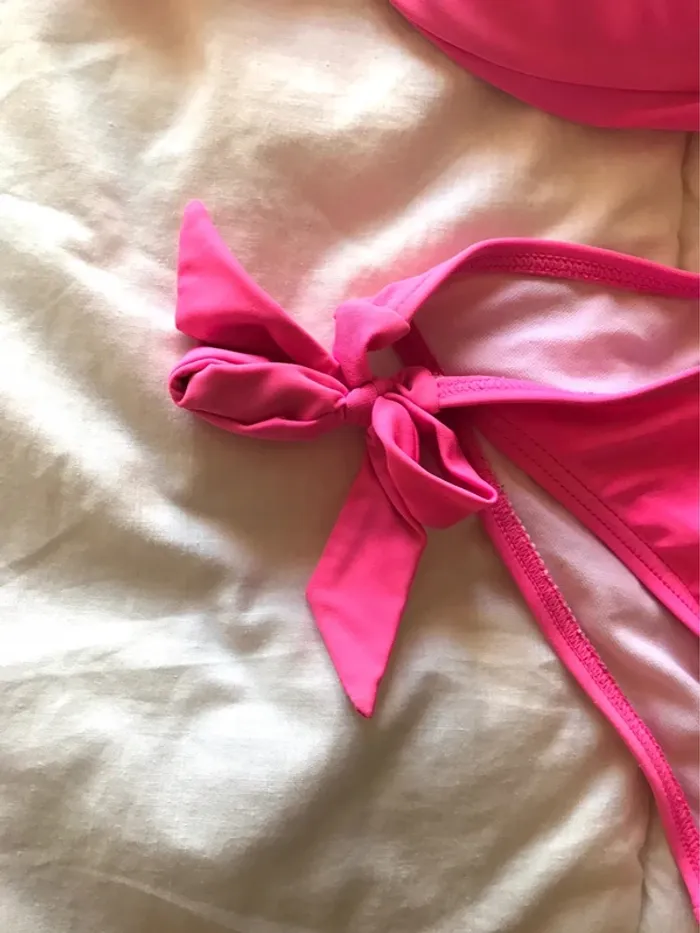 Maillot de bain 12ans deux pièces rose - photo numéro 3