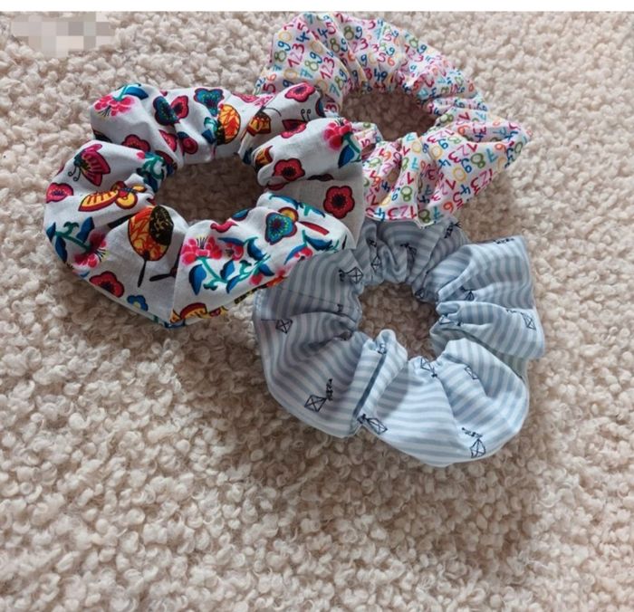 Lot 3 chouchous Tissu coton - photo numéro 2