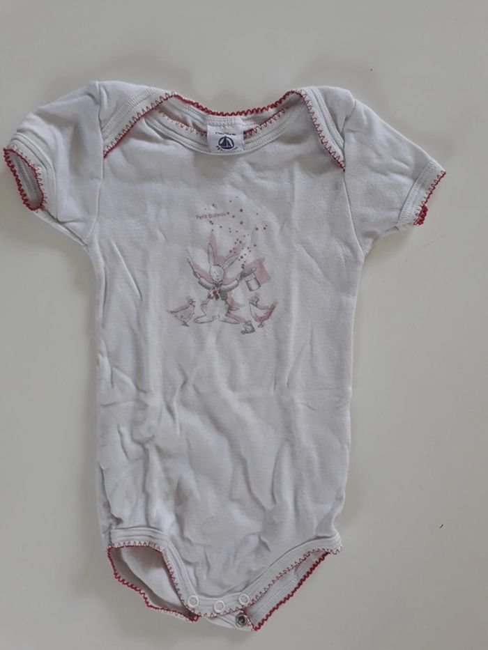 Lot bodies petit bateau 1 an - photo numéro 5