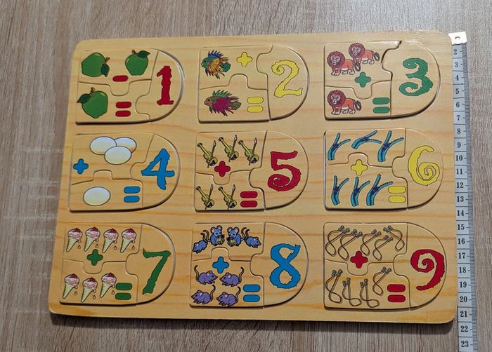 Puzzle en bois calcul - photo numéro 4