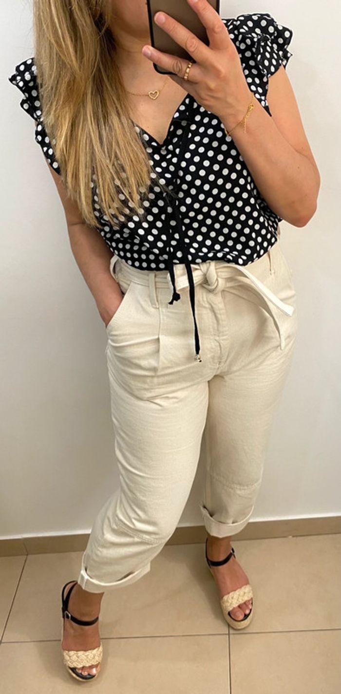 Blouse a pois - photo numéro 2