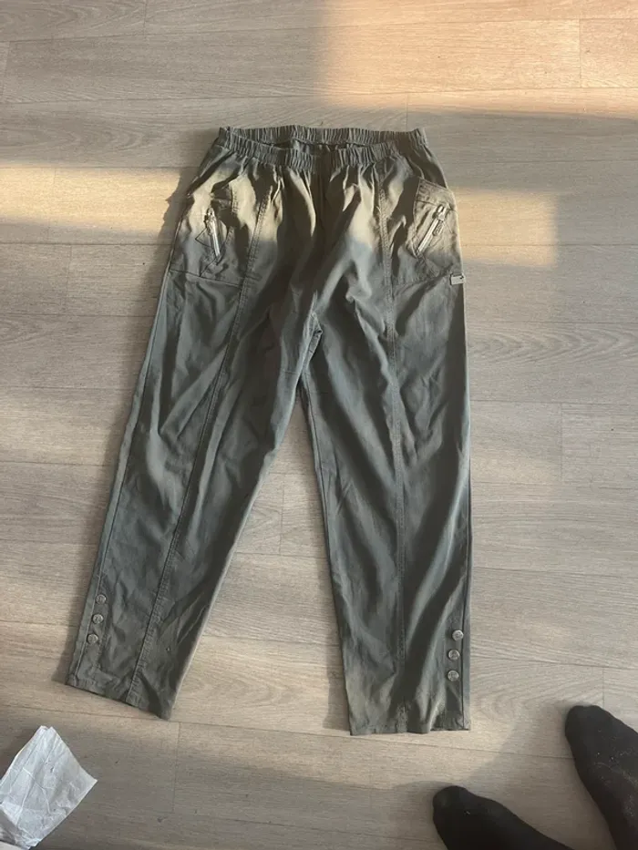 Pantalon large coton femme - photo numéro 3