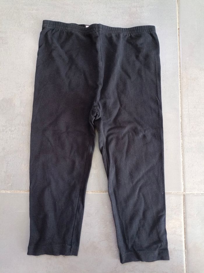 Lot de leggings courts ou leggings bermudas en coton bio et 5-6 ans - photo numéro 2