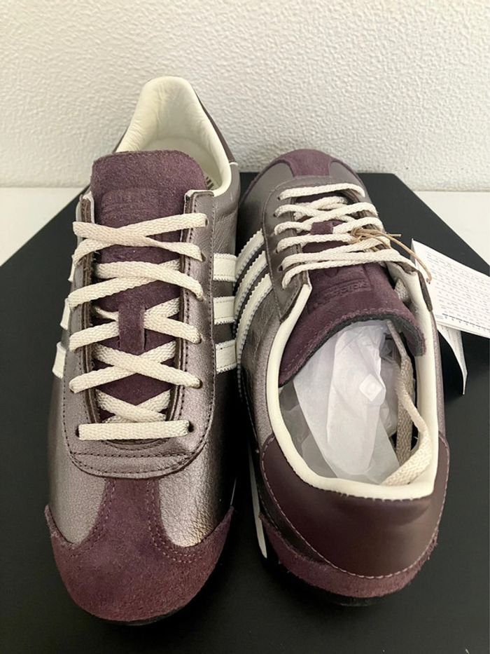 Adidas Originals Country OG Purple Metallic Aurora / Off-White - photo numéro 3