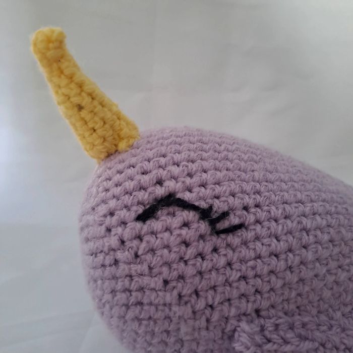 Baleine licorne au crochet - photo numéro 4