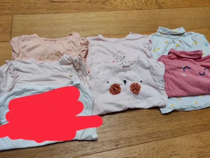 Lot 6 t-shirts manches longues
