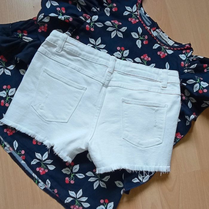 Magnifique short effet used blanc 12 ans 🌹 Gémo 🌹 excellent état - photo numéro 6