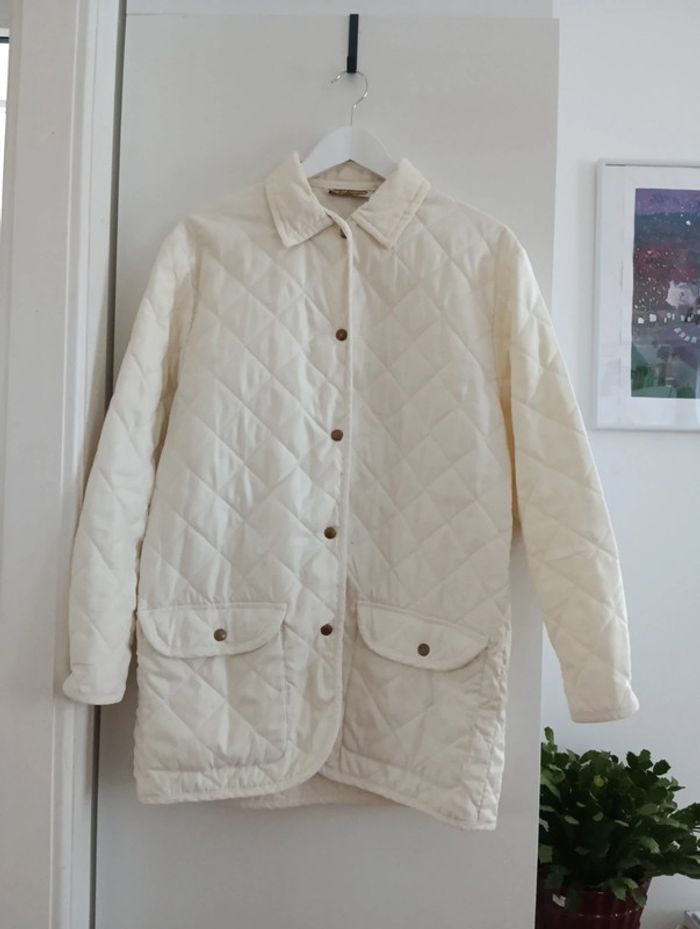Veste matelassée blanche vintage - photo numéro 2