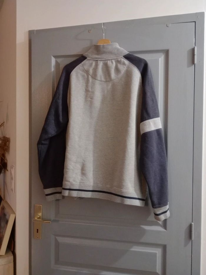 Gilet type baseball homme taille 2  gris c50 - photo numéro 5