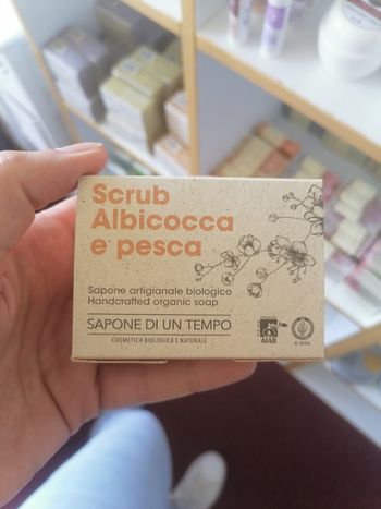 Savon exfoliant artisanal Bio Corps & Visage- Pêche & Abricot - Sapone di un Tempo