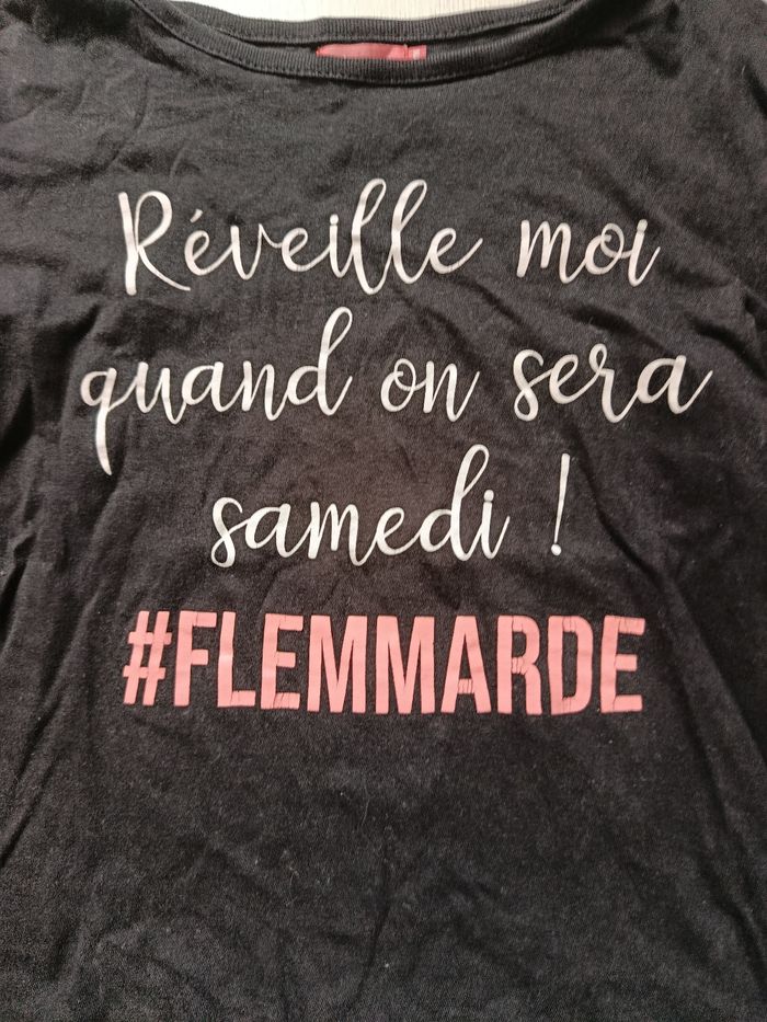 Tee-shirt manches longues marque tissaia basics taille 12 ans - photo numéro 2