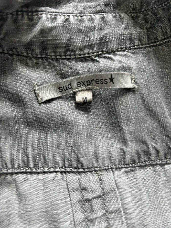 Robe jeans gris sud express taille m - photo numéro 3