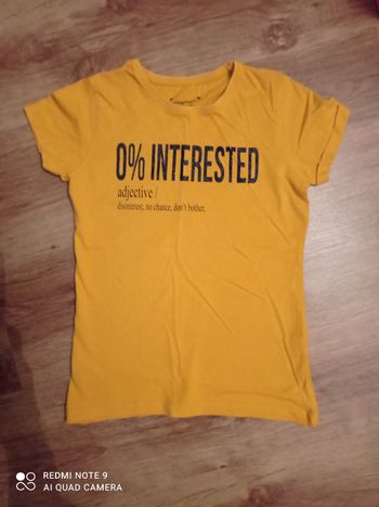 T-shirt message fille, Primark, taille 9-10 ans