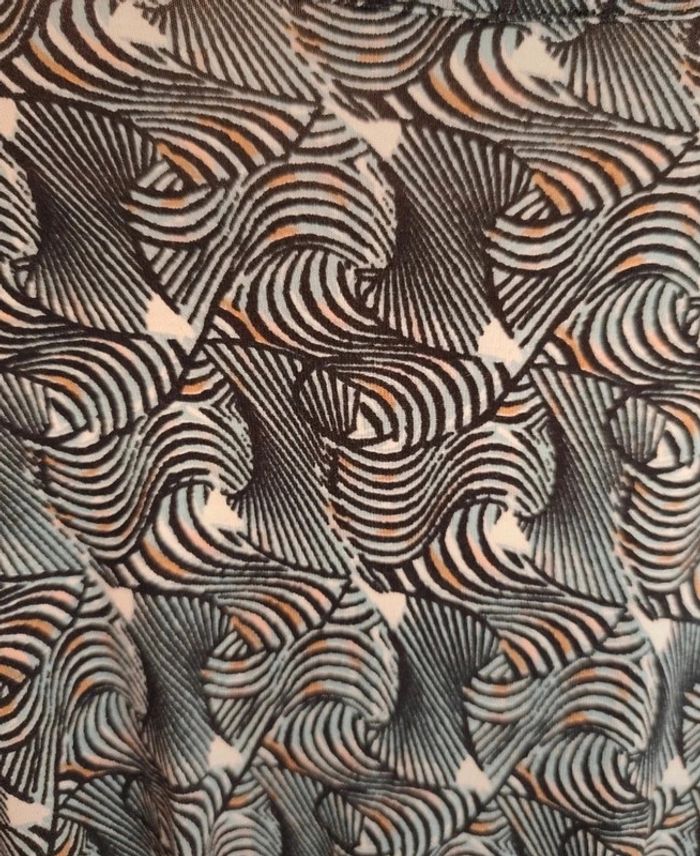Robe fluide portefeuille - Imprimé graphique - Taille M Gémo - photo numéro 6