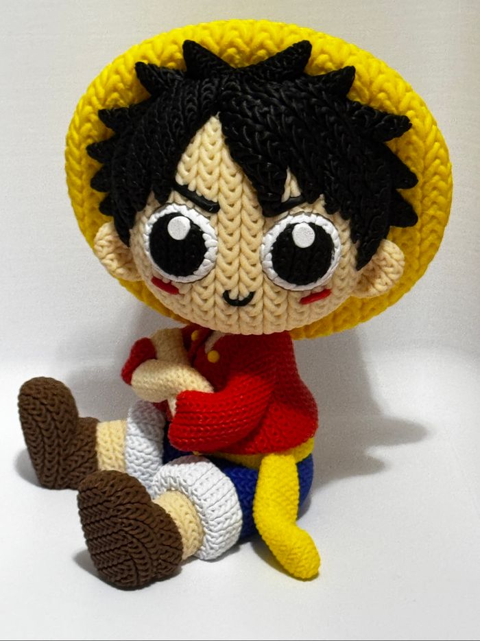 Figurine One Piece, Luffy version tricoté - photo numéro 5