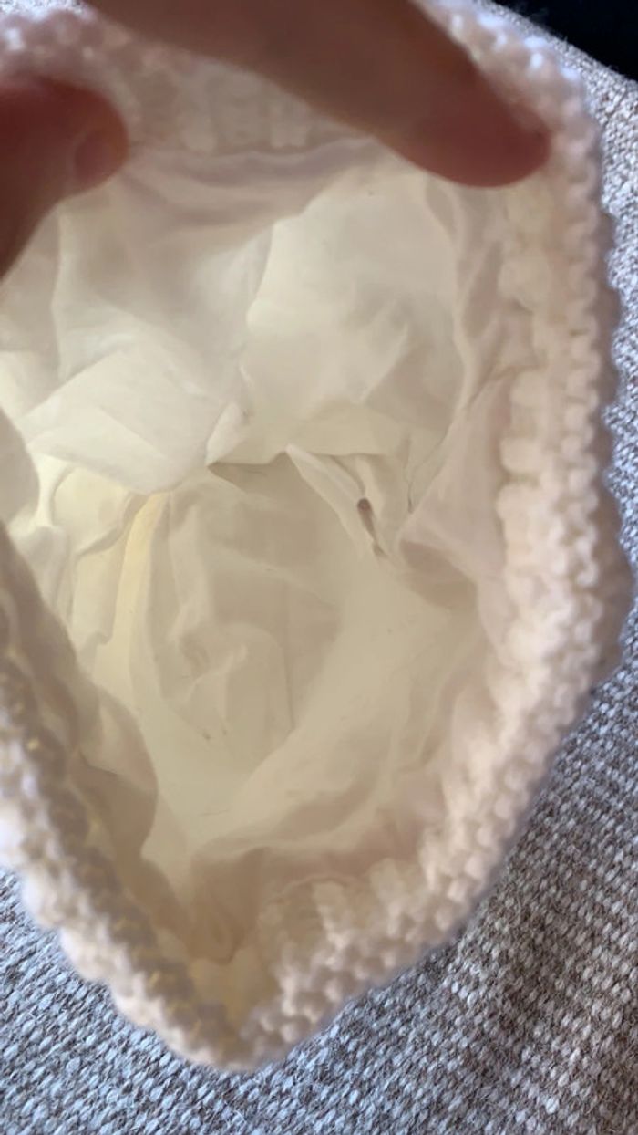 Bonnet enfant ivoir avec pompon taille 6 12 mois - photo numéro 2