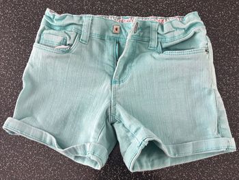 TAO - short jean turquoise fille 6ans