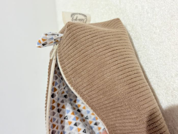 Trousse Velours Côtelé couleur Chocolat - photo numéro 3