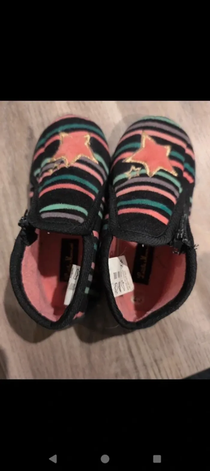 Chaussons a fermeture éclair chaussons taille 25 - photo numéro 5