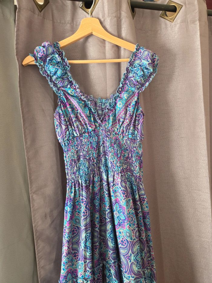 👗 Jolie robe bleue qualité italienne taille ML - photo numéro 2