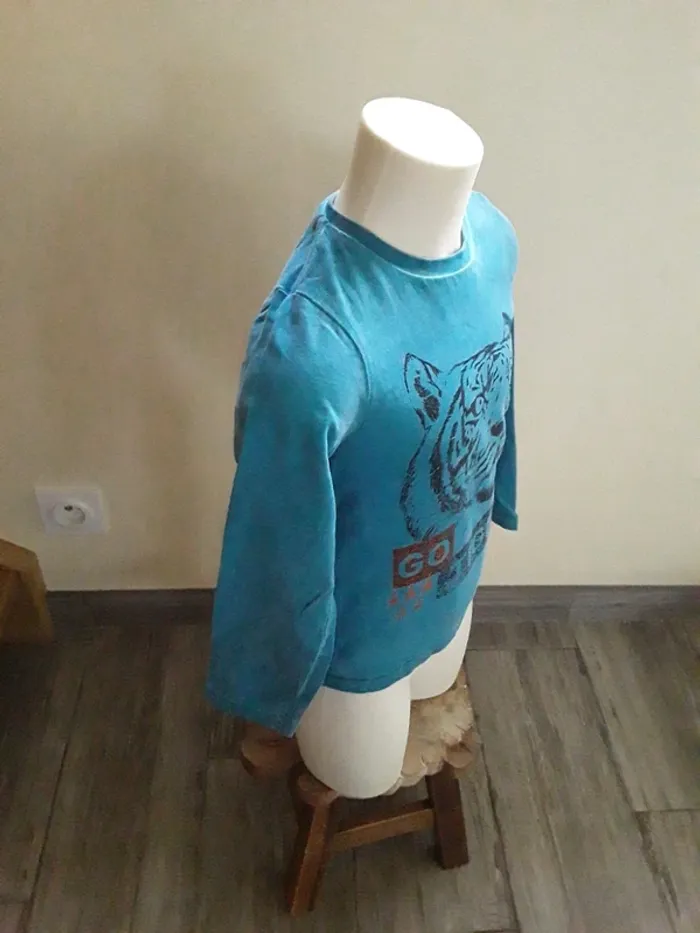 Tee-shirt manches longues 3 ans (98 cm) - photo numéro 5