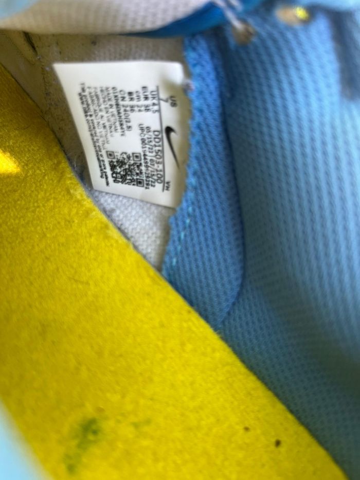 Nike Dunk Low Bleu et blanche - Taille 38 - photo numéro 8