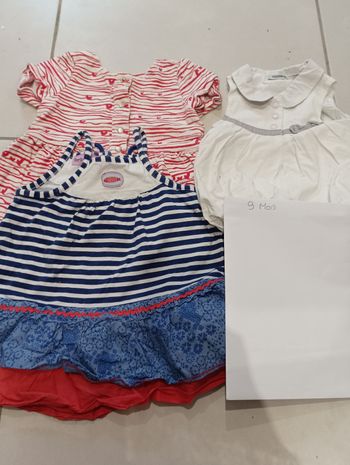 Vêtements fille taille 9 mois
