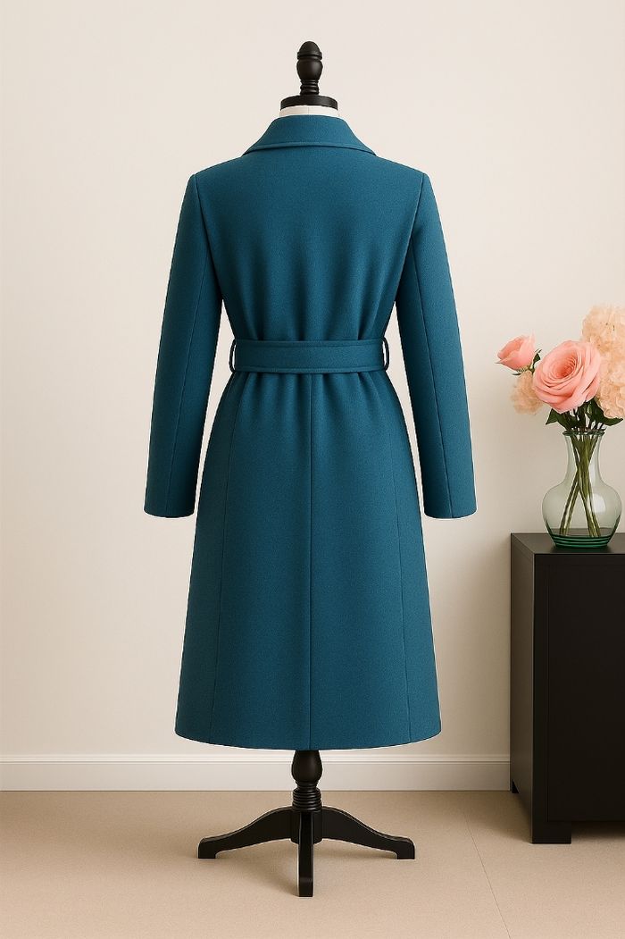 Manteau bleu canard - photo numéro 2