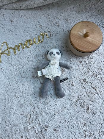 Doudou panda gris - Doudou et compagnie