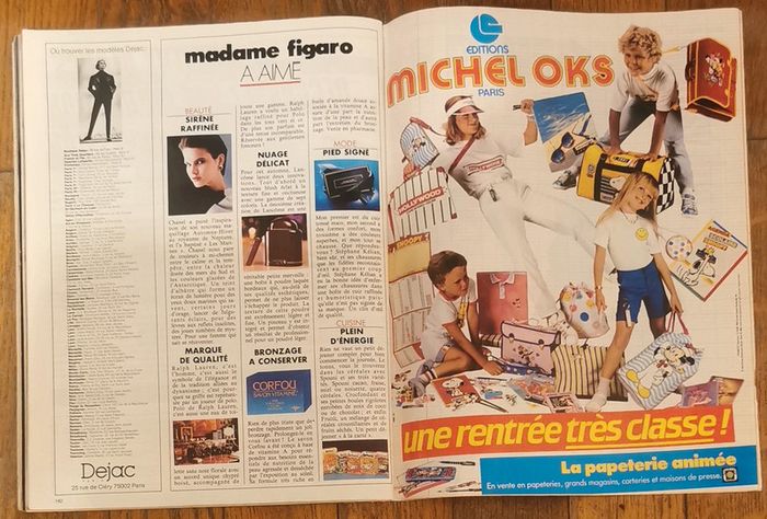 Ancien magazine Madame figaro 1985 N°12758 vintage - photo numéro 17