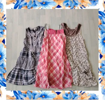 Lot de 3 robes longues à bretelles 10 ans