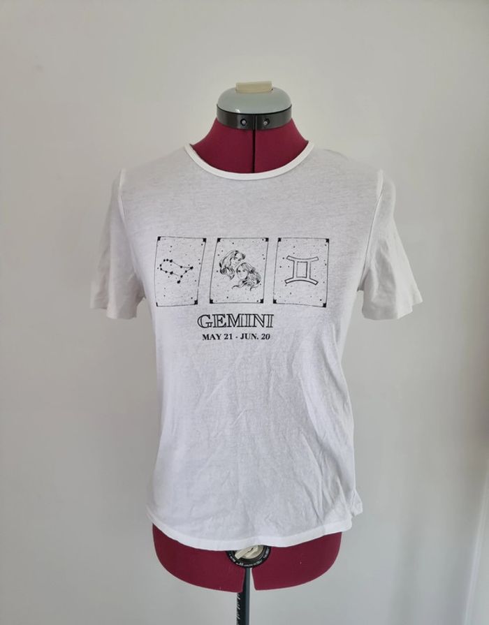 T-shirt motif signé gémeaux - taille S - Don't call me Jennyfer