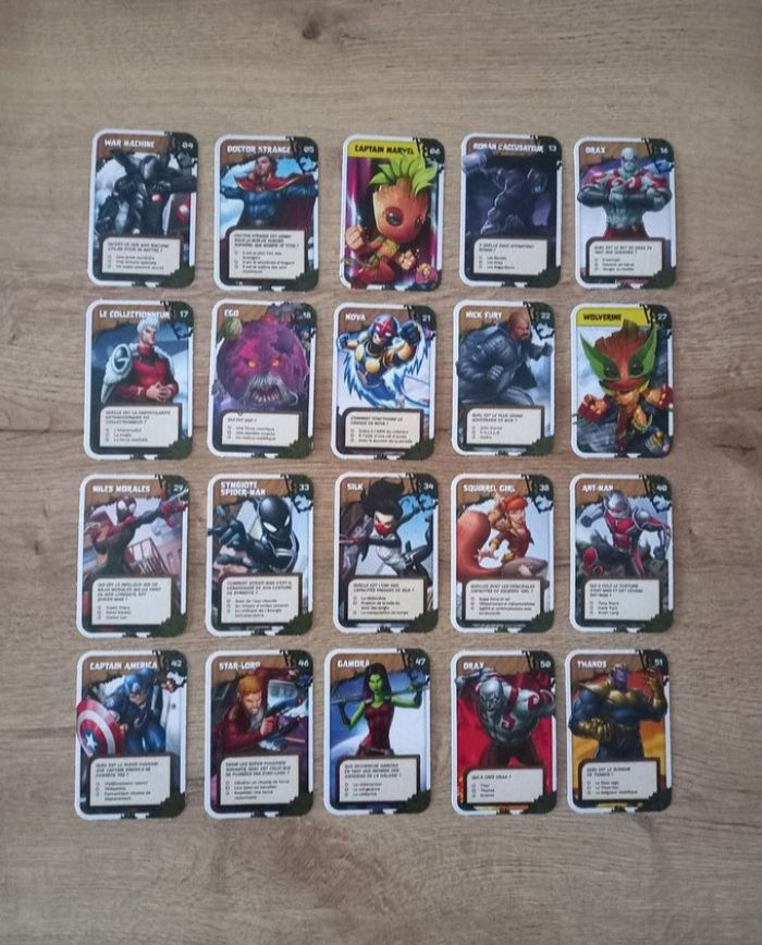 Cartes " Marvel 2024 " 41 + 3.