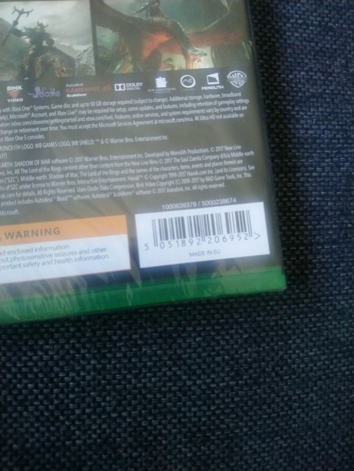 Jeux xbox one shadow of war - photo numéro 6