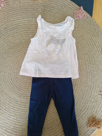 Débardeur+ legging 3/6mois