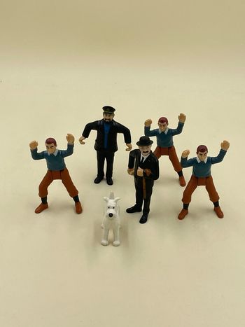 Lot de 6 figurine Tintin 8 cm