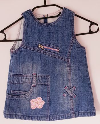 🌸 Robe en jean hiver sans manches - 18 mois 🌸