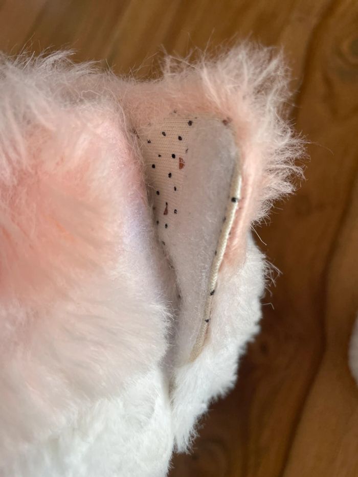 Bottes fourrées boots Ikks 17/18 blanches et roses - photo numéro 6