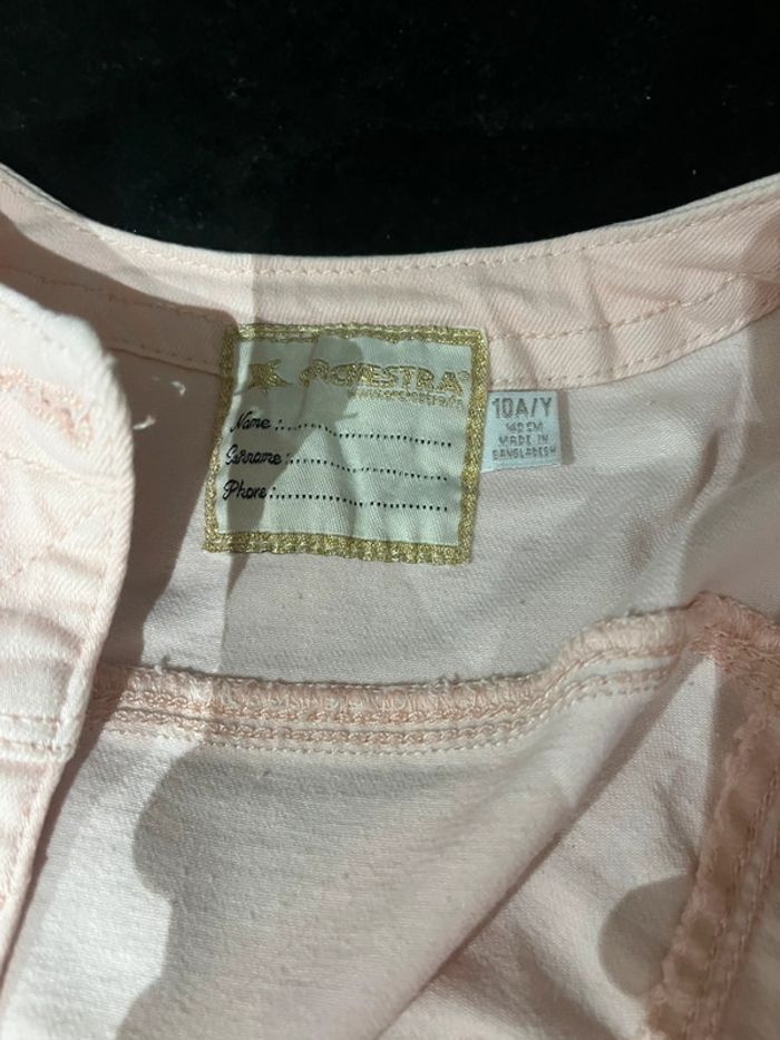 Veste en jean rose 10ans - photo numéro 4