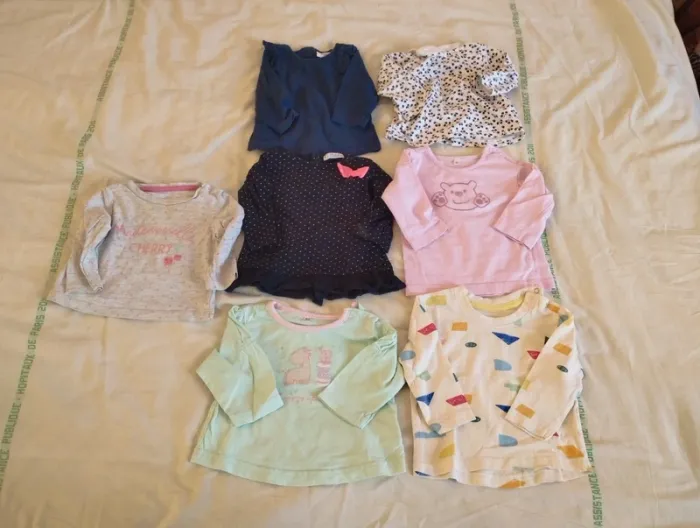 Lot Tshirt manche longues 3 mois