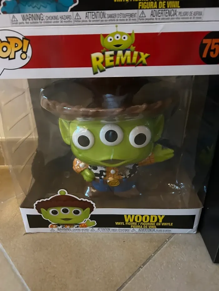 Funko pop alien remix sulley Woody 756