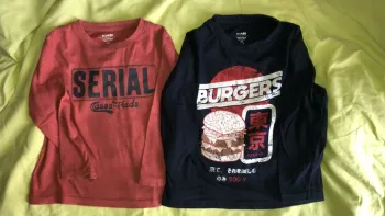 Lot tee-shirt manches longues
